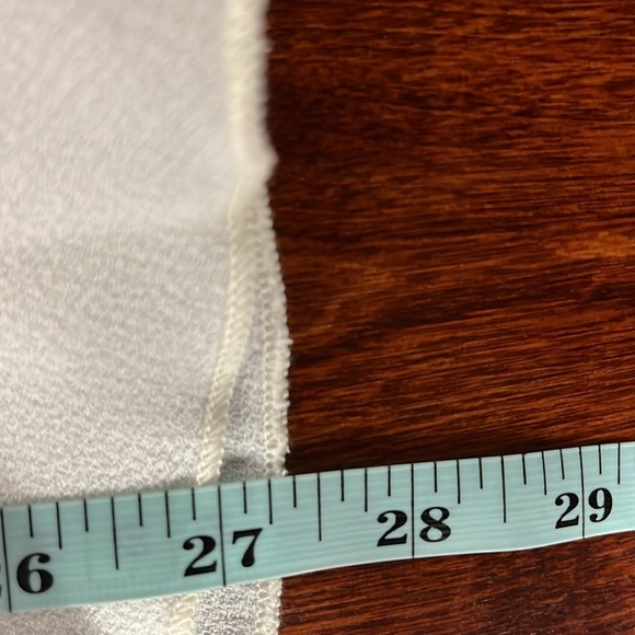 Ces Femme Womens Babydoll Top White Gold Flutter Sleeves Peplum Hem Square Neck - Picture 10 of 11